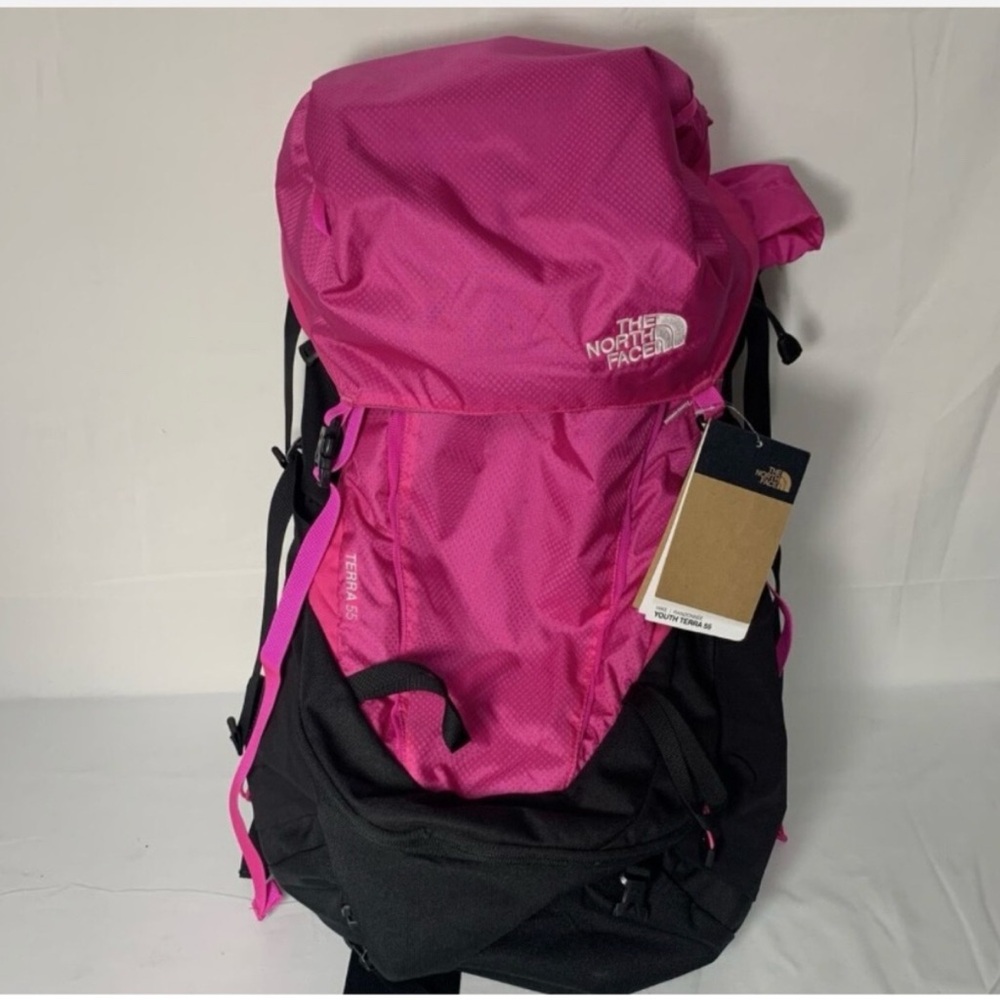 The North Face Pink and Black Backpack